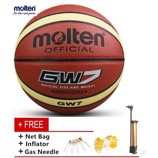 Gw7 en Stock FIBA oficial partido bola de baloncesto tamaño 7 Molten GW7 entrega rápida bola de calidad