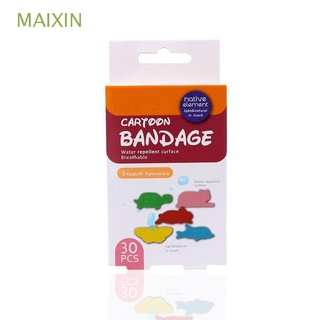 maixin 30 unids/pack vendaje de dibujos animados médicos band-aids lindo animal impermeable emergencia adhesivo bebé cuidado kits