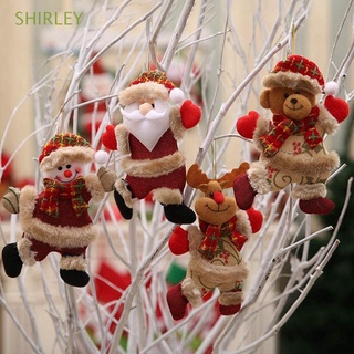 SHIRLEY Lindo Colgante de Navidad Regalo de navidad Muñeca de juguete Decoración del árbol de Navidad Alce Decorativo Colgando Oso Feliz Navidad Papá Noel Adornos