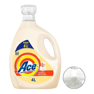 Detergente Líquido Ace Suave y Delicado 4L