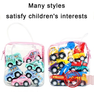 6pcs modelo de coche de juguete tire hacia atrás coche juguetes móvil vehículo mini juguetes coches juguete modelo niño fuego niño u2m1
