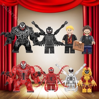 Compatible Con Lego MiniFigures WM6120 Marvel Película Carnage Anti-Venom Cletus Kasady Eddie Brock Scream Mini Figuras Bloques De Construcción Figura Legoing Juguetes Para Niños