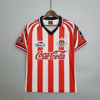 Retro 1998/1999 Camiseta De Fútbol Chivas Local I De Alta Calidad AAA + +