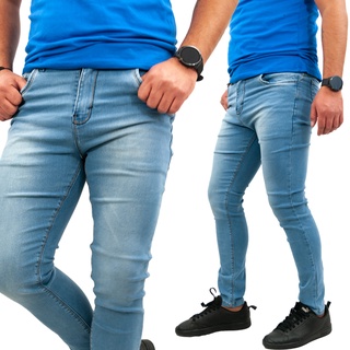 Jeans Pantalón Skinny Mezclilla Stretch para Hombre Caballero