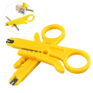 [QARA]2pcs RJ45 Cat5 Punch Down Tool Network UTP LAN Cable Wire Cutter Stripper Tool