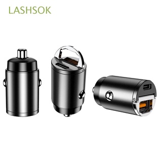 LASHSOK Nuevo QC 4.0 3.0 Adaptador USB Cargador de coche Tipo C Carga rapida 30W PD