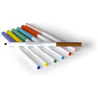 Plumones Crayola Súper Tips Marcadores Lavables 100 Colores (6)
