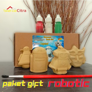 Paquete para colorear/trabajo de pintura de arcilla/arcilla - regalo robótico