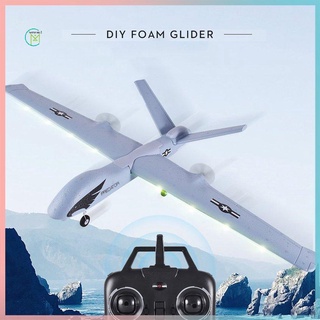 prometion z51 predator 2.4g 2ch 660mm control remoto de envergadura rc avión avión fijo planeador drone con giroscopio integrado para niños