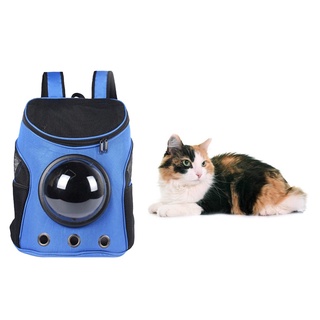 Mochila transportadora de gatos, bolsa de transporte de burbujas de espacio para mascotas, portatil ventilado para