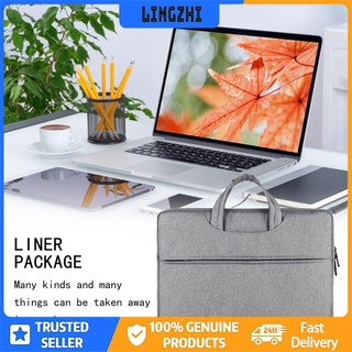 【lingzhi】 Multifunction Business Style Fashionable Laptop Notebook Sleeve Case Carry Bag Shockproof Handbag For Macbook Air (1)