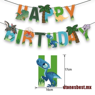 mejor bandera de estilo dinosaurio jungle safari fiesta de cumpleaños jurassic world dino party