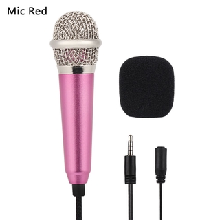 Handheld Mic Portable Mini 3.5mm Stereo Mic Audio Microphone With Headphone For The Mobile Phone Accessories (9)