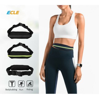 Ecle SBE0901 - bolsa de cintura deportiva impermeable para correr, cremallera Ori