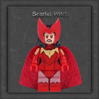Compatible Con legoing minifigures dc batman superwoman batgirl robin scarlet witch superman Bloques De Construcción Juguetes De Niños (8)