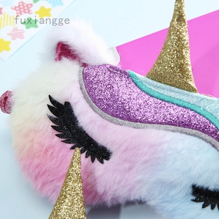 fuxiangge unicornio felpa máscara de ojos de viaje máscaras de sueño dormir niños pamper niñas ee.uu. (1)