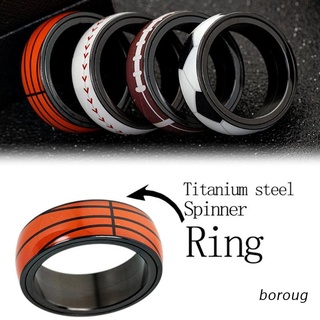 SPINNER anillos giratorios de acero inoxidable boroug/4 estilos/baloncesto/voleibol/rugby