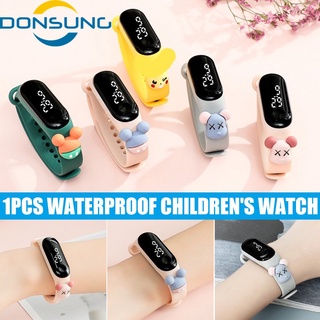 Disney Digimon Kids Digital Sport Watch Outdoor Waterproof Electronic Watch Cute Cartoon Wristwatch for Boys and Girls