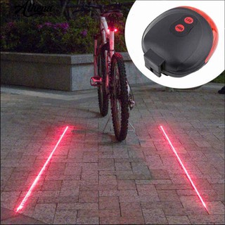 Bicicleta de montaña bicicleta bicicleta trasera luz de advertencia 5 LED modo de Flash