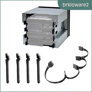 [brklowaremx] Durable 5 \"4-Bay 3.5 Pulgadas SSD HDD Cage Disco Duro Caddy Soporte Adaptador (5)