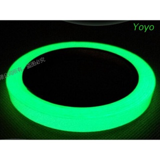 yoyo cinta luminosa verde fluorescente de señal de seguridad que brilla en la oscuridad