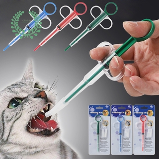 Crosail 1PCS Pet Medicine Syringe Tablet Pill Gun Piller Push Dispenser Medicine Water Milk Syringe Dog Cat Tube Feeder Tools (1)