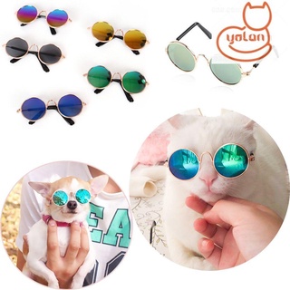 Yola lindo perro gato gafas de sol ropa de ojos mascota protección de ojos gafas de sol moda fresco vestido hasta gatito aseo fotos Props/Multicolor