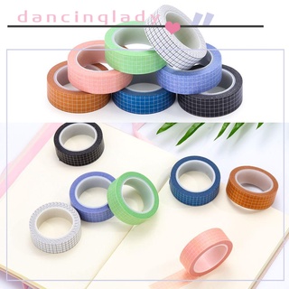 Dancinglady Journa cinta Washi manualidades organizadora de 10 M notas Diy cinta adhesiva cinta adhesiva Washi Tape Set/Multicolor
