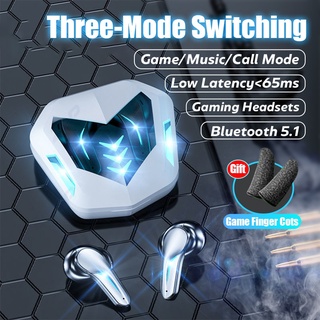 2021 newMD188 bluetooth gaming headset 65ms baja latencia TWS bluetooth 5.1 auriculares deportivos impermeables inalámbricos auriculares con cancelación de ruido tapones para los jugadores