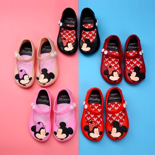 Melissa Nuevo Mini Zapatos Niñas Sandalias Mickey Y Minnie (1)