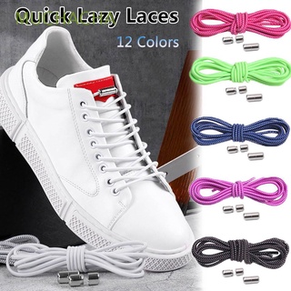 muchacha 12 colores deportes zapatillas de deporte cordones para niños adultos bloqueo elástico sin lazo cordones cordones zapatos zapatillas de deporte moda rápido cordones perezosos/multicolor