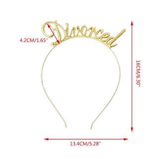 felicitar metal delgada diadema divertida divorciada letras tiara pelo aro decoración de fiesta suministros para recién solteras regalo de las mujeres (2)