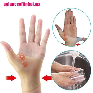 {ag*mx} 2 guantes rellenos de gel para pulgar, mano, muñeca, artritis, compresión magnética