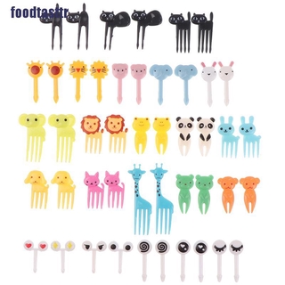 (Foodttr) 6/10 piezas/paquete De palillos De postres con dibujo Para niños/lonch/postres