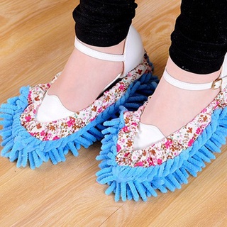 Ruowan Chenille Lazy Mopping zapatilla cubierta limpiar el piso extraíble y fregar zapatillas (4)