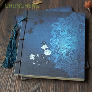 CHUNCHENG Ancient Notebook Vintage Notepad Journal Thread-bound Book Diary Thick Retro Sketchbook Sketch Blank