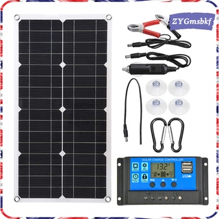 100Watt 18V Monocrystalline Silicon Solar Panel Solar ModuleCharge Controller Solar+Solar Panel Connector Extension