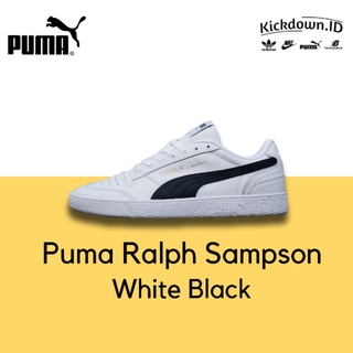Puma Ralph Sampson blanco negro cuero Original BNWB BNIB/Original Premium hombres zapatos casuales/zapatos casuales de los hombres/zapatos casuales de los hombres