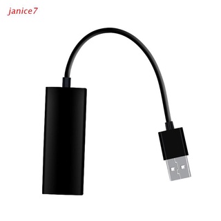 janice7 100mbps usb 2.0 tarjeta de red a ethernet lan adaptador de conexión rj45 lan cable adaptador compatible con conmutador/wii/wii u, tabletas