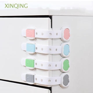 XINQING Multi-functional Sliding door Straps Cabinet Cartoon Children's safety lock Cute Baby Plastic Drawer Adjustable Kids Refrigerator Protection Lock/Multicolor
