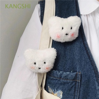 KANGSHI Partido Broches coreano Sonrojo Patas Pareja Oso Encantador Accesorios de bolsa Conejo Blanco Juguete de peluche