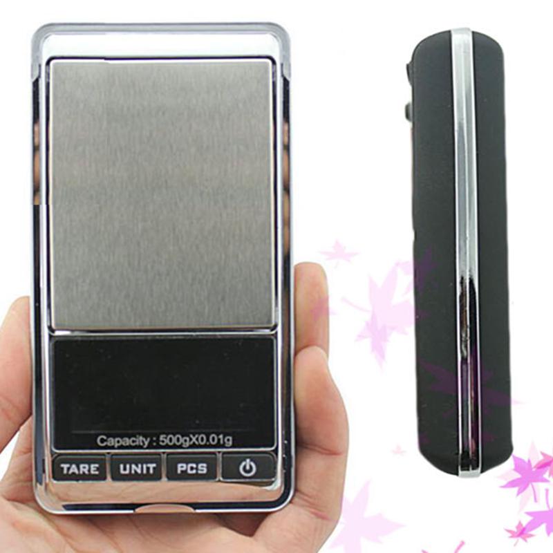 Mini báscula electrónica de bolsillo Digital para joyas 0.01/0.1g peso 200g 500g