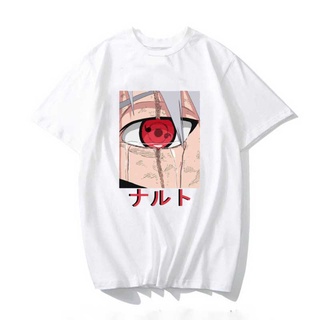 2021 manga corta anime japonés t-shirt hombres kawaii tops de dibujos animados sharingan gráfico camiseta unisex moda harajuku masculino