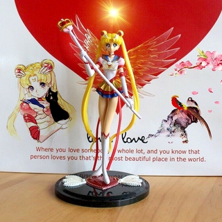 Princesa bonito regalo Sailor Moon Tsukino Usagi Anime figura de acción muñeca decoración de tartas hogar y coche decoración para niñas