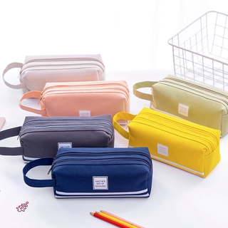 Estuches coloridos de gran capacidad para lápices/bolsas creativas de tela coreana