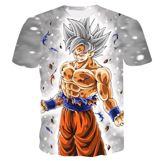 2020 Dragon ball Goku Vegeta - verano ropa de los niños niños de manga corta t-shirt niños sudadera ropa de niño niños camiseta (6)