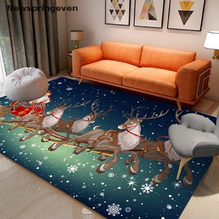[nse] alfombras de navidad 2022 con patrón 3d para sala de estar, hogar, pasillo, alfombra grande, nueva primavera,even,