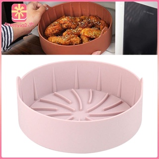 [PRETTYIA2] Freidora de aire redonda olla de silicona seguro para alimentos horno accesorios Pizza bandeja de hornear