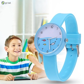 Child Quartz Sports Watch Waterproof Silicone Strap Outdoor Simple Children Wristwatch