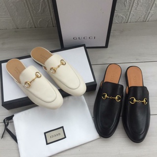 Gucci slop sandalias princetown cuero espejo calidad fullset caja
